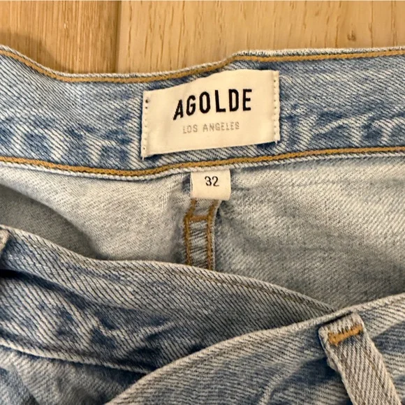 Agolde Criss Cross Straight Leg Jeans - Picture 4 of 7